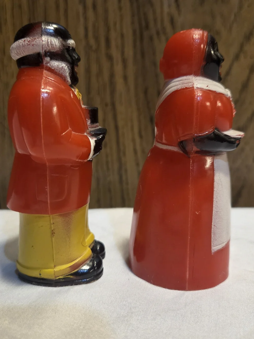 Vintage Americana Salt and Pepper Shakers Plastic Aunt Jemima & Uncle Mose